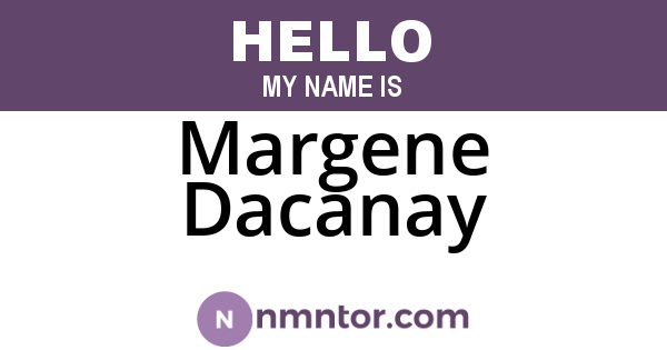 Margene Dacanay