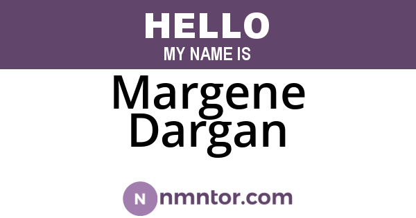 Margene Dargan