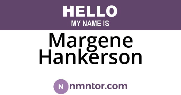 Margene Hankerson