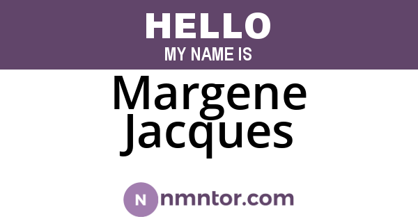 Margene Jacques