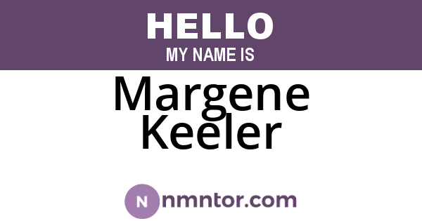 Margene Keeler