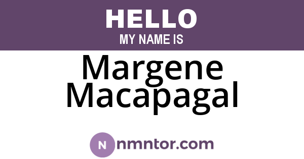 Margene Macapagal