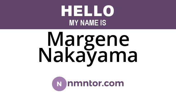 Margene Nakayama