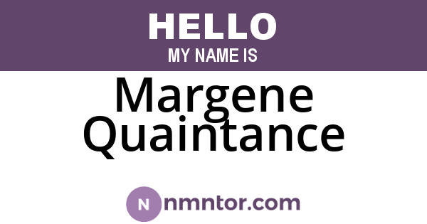 Margene Quaintance