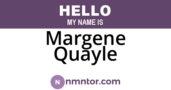 Margene Quayle