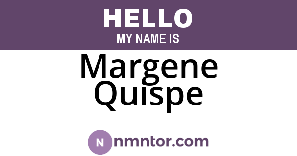 Margene Quispe