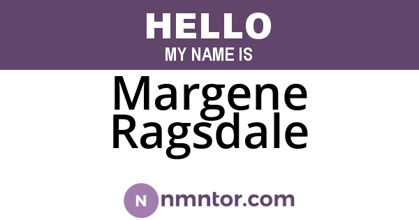 Margene Ragsdale