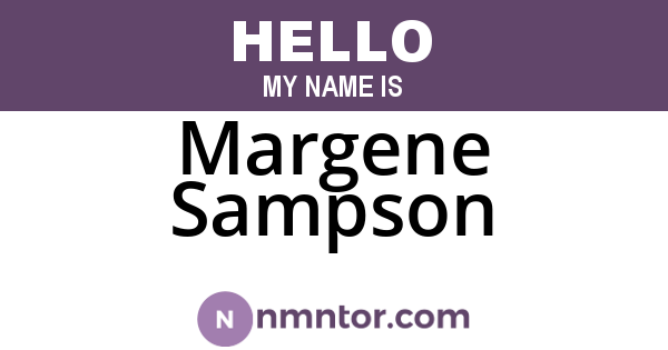 Margene Sampson