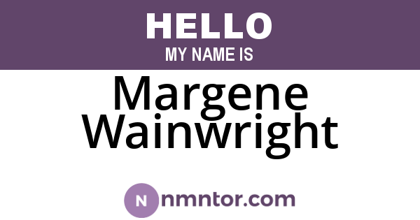 Margene Wainwright