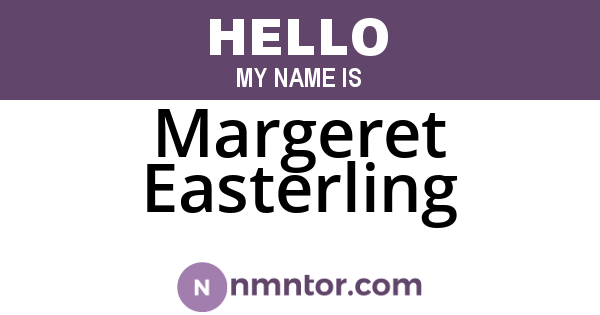 Margeret Easterling