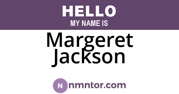 Margeret Jackson