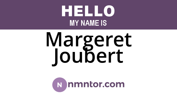 Margeret Joubert