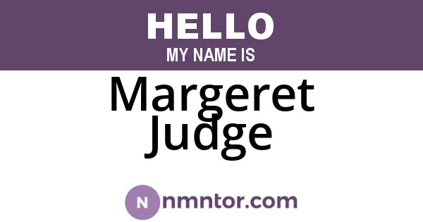 Margeret Judge