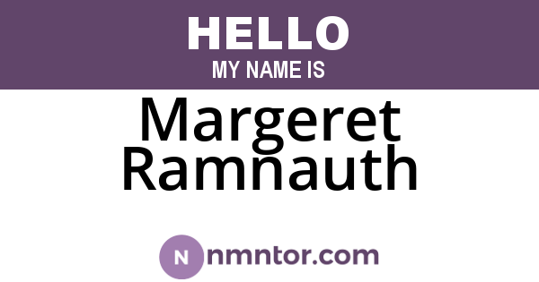 Margeret Ramnauth