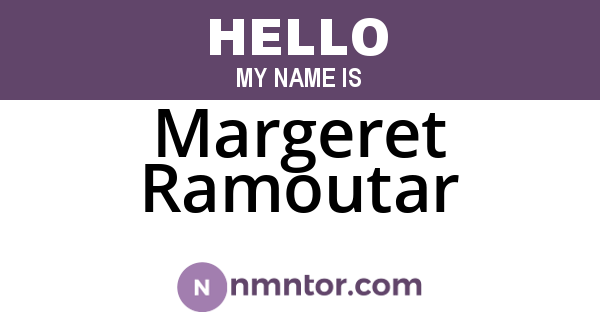 Margeret Ramoutar