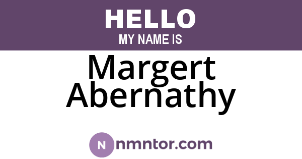 Margert Abernathy