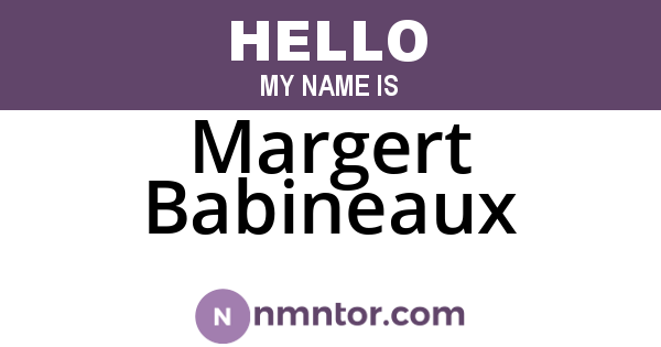 Margert Babineaux