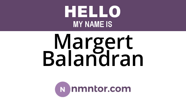 Margert Balandran