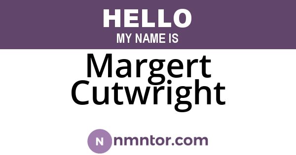 Margert Cutwright