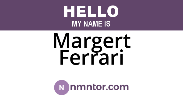 Margert Ferrari