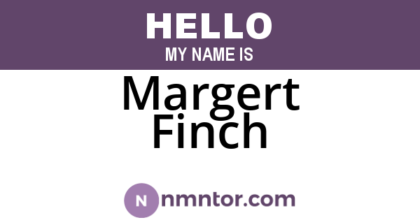 Margert Finch