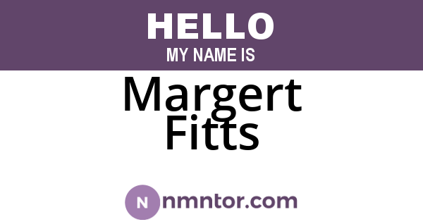 Margert Fitts