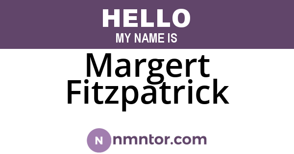 Margert Fitzpatrick