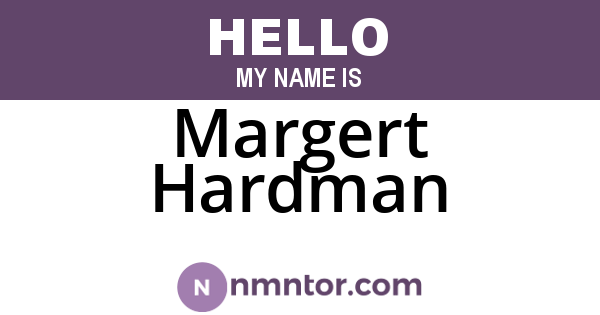 Margert Hardman