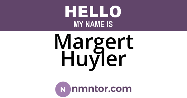 Margert Huyler