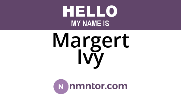 Margert Ivy