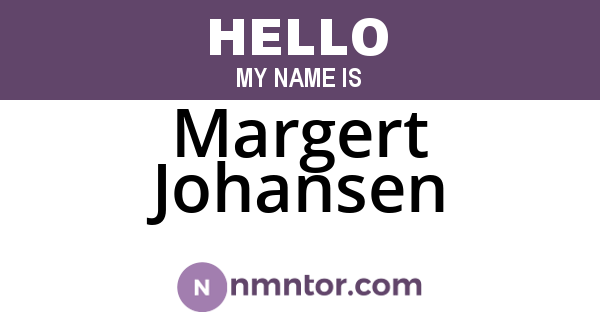 Margert Johansen