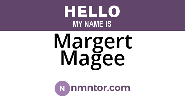 Margert Magee