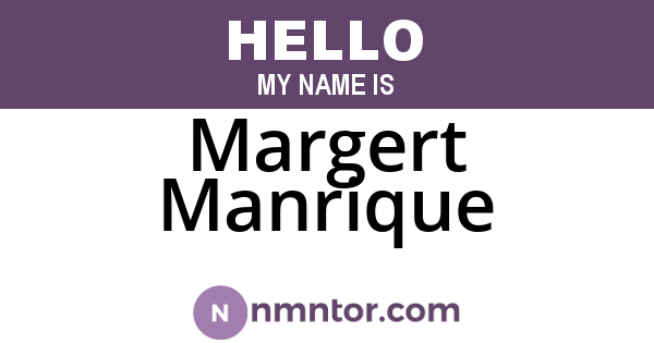 Margert Manrique