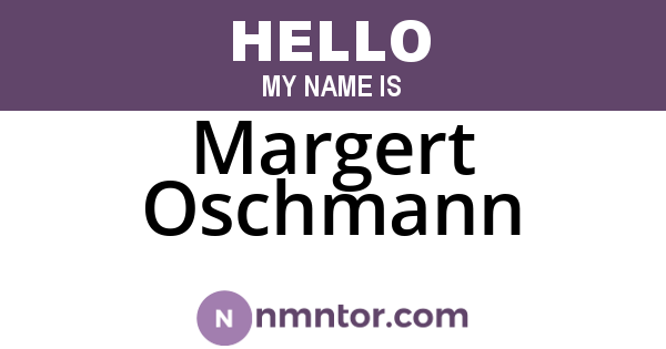 Margert Oschmann