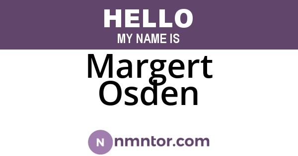 Margert Osden