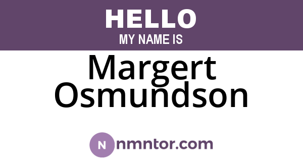 Margert Osmundson
