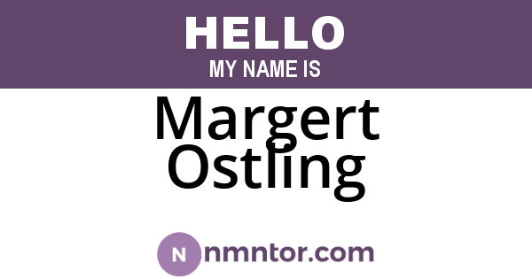 Margert Ostling
