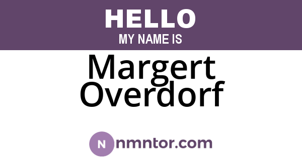 Margert Overdorf