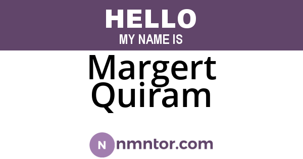 Margert Quiram