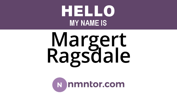 Margert Ragsdale