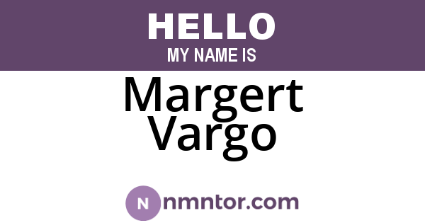 Margert Vargo