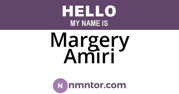 Margery Amiri
