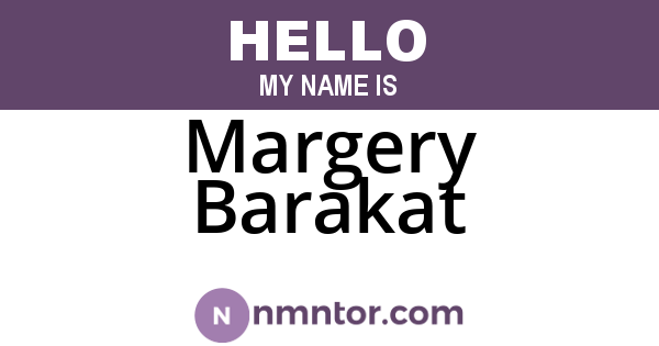 Margery Barakat