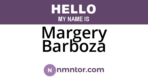 Margery Barboza