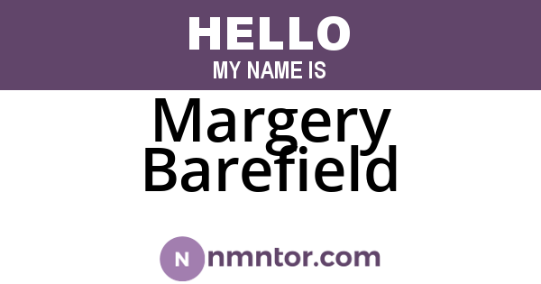 Margery Barefield