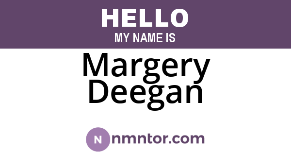 Margery Deegan