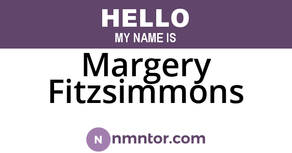 Margery Fitzsimmons