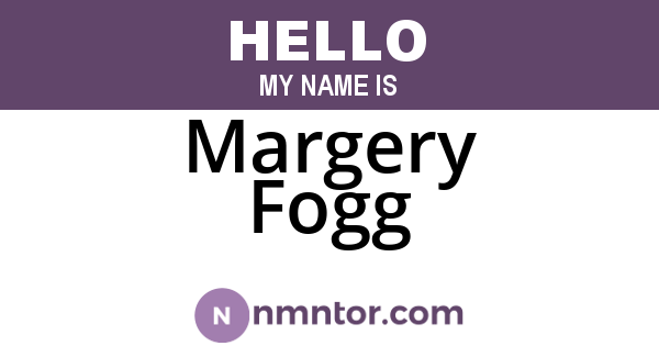 Margery Fogg