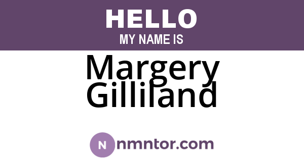 Margery Gilliland