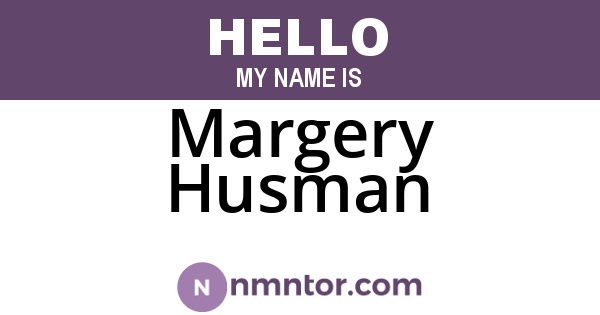 Margery Husman